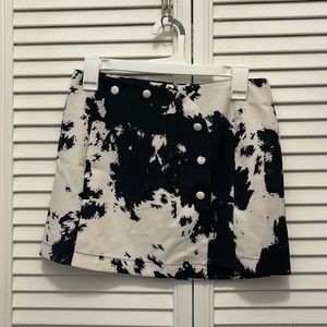 urban outfitters cowprint mini skirt